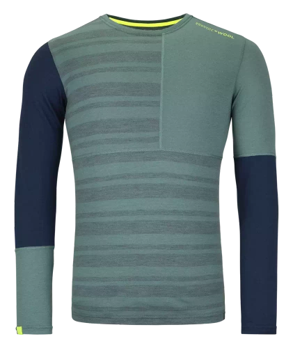 Koszulka z Wełną Ortovox 185 Rock'N'Wool Long Sleeve M - arctic grey